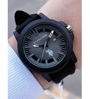 U.S.POLO ASSN Silikon Kordon 5 Atm Suya Dayanıklı Spor Erkek Kol Saati USPA.1029.B01 (Yeşil)