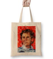 Ayrton Senna 03 Bez Çanta Uzun Saplı