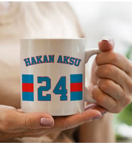 BK Gift Kişiye Özel İsimli Taraftar Beyaz Kupa Bardak-7, Arkadaşa Hediye, Doğum Günü Hediyesi