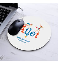 İsimli Atlet Temalı Yuvarlak Mousepad