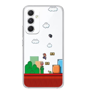 Samsung Galaxy S24 FE Uyumlu Süper Mario Tasarımlı Şeffaf Telefon Kılıfı