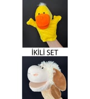 El Kuklası Ördek ve Kuzu Arkadaşlar İkili Set El Kuklası