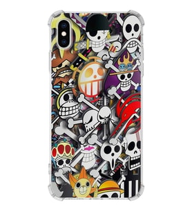 Apple iPhone XS Uyumlu Köşe Korumalı Antişok  Kapak Anime Tasarımlı Şeffaf  Kılıf