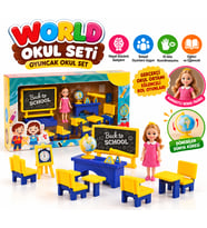ENF-39186 World Okul Seti Oyuncak Okul Set