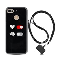 General Mobile GM8 Go GM9 GM20 Pro Plus Kılıf Boyun Askılı Silikon Love Brain 1722