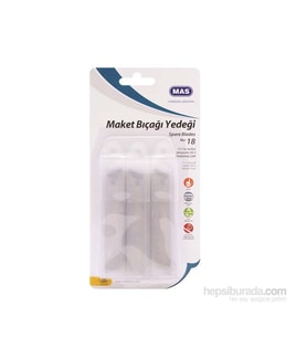 Mas 2577 Kartelada Büyük Maket Bıçağı Yedeği (3 Tüp)