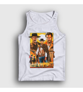 Presmono Unisex Beyaz Poster Film The Good The Bad And The Ugly Atlet 252461tt