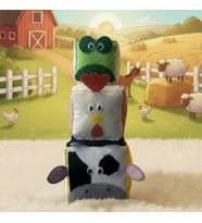 Kiduga Montessori Aktivite Küpü Trio -  Farm