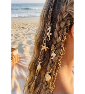 SEA SHELL DENİZ FİGÜRLÜ 20 Lİ SAÇ KÜPESİ SETİ