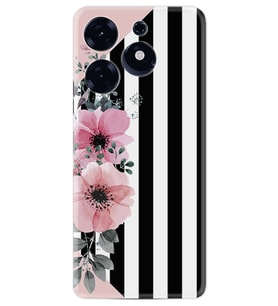 Spark 10 Pro Kılıf Resimli Desenli Baskılı Silikon Flowers 4 1390