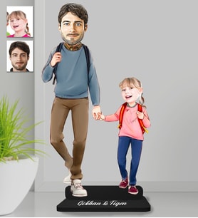 Kişiye Özel Aile Ahşap Biblo-2