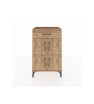 Hyperion Komodin Tek Raflı Tek Çekmeceli 4 Kapaklı 60x44x96 Çam-Çam