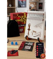 Midex KLX-540-PAK Beyaz Renk Gerçek Ağaç Kalimba 17 Tuşlu Full Set