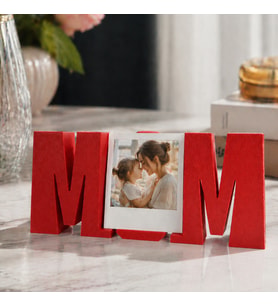 Anne - Mom Anneler Günü Dekoratif Fotoğraflı Stand Kişiye Özel