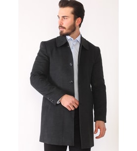 PLT8364 DEWBERRY ERKEK PALTO-ANTRASİT