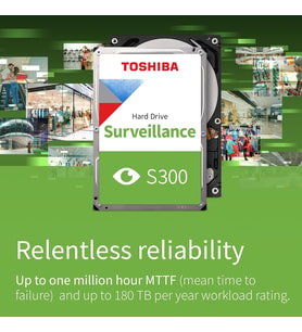 TOSHIBA 6TB 3.5" S300 HDWT860UZSVA 256MB SATA-3 Güvenlik Diski