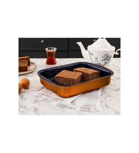 Madame Coco Chef Granite Look Köşeli Fırın Tepsisi 25 Cm