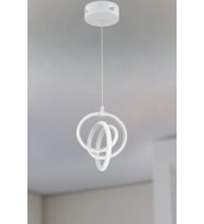 Opalia Sarkıt Avize – 4 Farlı Renk Seçenekli Modern Tasarım Avize (Beyaz)