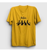 Presmono Unisex Sarı Abbey Road The Beatles T-Shirt 113739tt (Sarı)