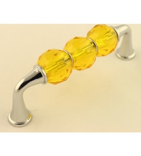 Gürcay Kristal Taş Kulp 96Mm Sari (Sarı)