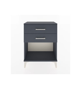 Arges Komodin 2 Çekmeceli 60x30x80 Antrasit-Antrasit