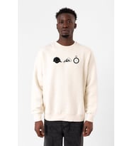 The Walking Dead Glenn Rhee Symbols Ekru Erkek 2ip Sweatshirt