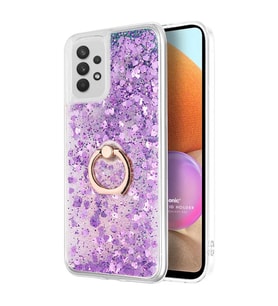 Microsonic Samsung Galaxy A32 4G Kılıf Glitter Liquid Holder Mor