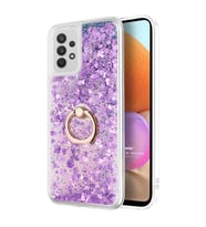 Microsonic Samsung Galaxy A32 4G Kılıf Glitter Liquid Holder Mor