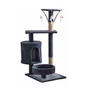 Senye Kedi Tırmalama Tahtası 40x50x97 cm Peluş Kumaş Kaplamalı Demonte Kedi Tırmalayıcı
