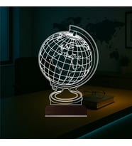Luvivia Dünya Ofis Hediye 3D Lamba - Masa Gece Lambası
