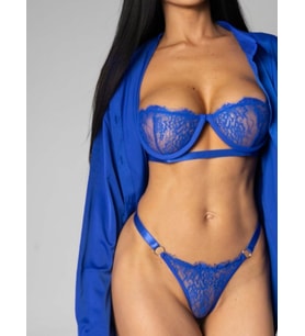 Balenli Anastasia Saks Dantel Bralet Takım