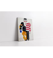 Buz Pateni İçin Kostüm Dizaynı Fernand Leger Kanvas Tablo