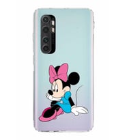 Xiaomi  Mi Note 10 Lite  Kamera Korumalı Kapak Minnie Mouse Tasarımlı Şeffaf  Kılıf
