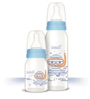Bebsi Cam Biberon Seti Mavi (250ML+125ML)