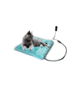 Kedi Köpek Isıtıcı Ped 48x48cm 5cm Kalınlık Peluş Yumusak Kumaş Yıkanabilir 12v Ile Çalışır