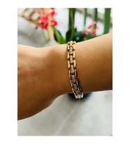 XUPING TAŞLI CORD BİLEKLİK 18+1CM-ROSE RENK ACR9028