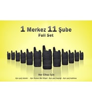 Çaycı Telsizi 1 Merkez 11 Şube Full Set