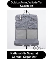 #ValizOrganizer Seyahat Çantası Katlanabilir Askılı Yer Küçültücü Düzenleyici Çok Bölmeli Tatil Bavu
