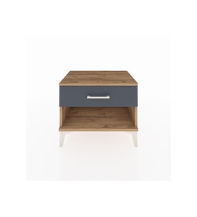 Hyperion Komodin Tek Çekmeceli 60x44x48 Çam-Antrasit