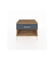 Hyperion Komodin Tek Çekmeceli 60x44x48 Çam-Antrasit