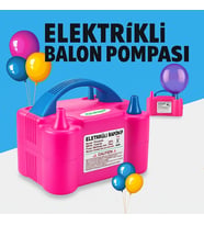 Çok Fonksiyonlu Elektrikli Hava Pompası – Balon, Şişme Pompası (Pudra Pembe)