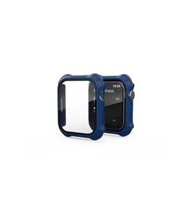 Apple Watch 7 41mm Uyumlu Tank Zırh Kasa ve Mat Görünümlü Ekran Koruyucu Zore Watch Gard 11 (Lacivert)