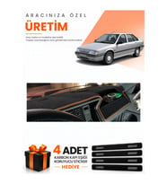 RENAULT 21 MANAGER (1990-1996) Uyumlu Torpido Koruma Örtüsü Oto Kılıfı - Siyah Kahverengi