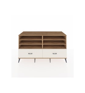 Kronos Konsol 6 Raflı 2 Çekmeceli  176x59x99 Çam-Çam/Aytaşı
