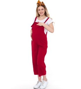 Luvmabelly MYRA6107 - Bordo Hamile Salopet