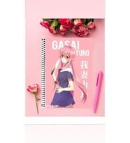 Yuno Gasai Anime Defter 1 Adet Özel Tasarım A4 Boyutu Telli Çizgili Defter 21*29 Cm