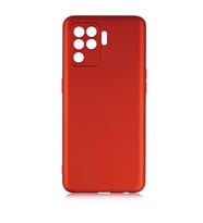 Oppo Reno 5 Lite Kılıf Zore Premier Silikon Kılıf (Kırmızı)