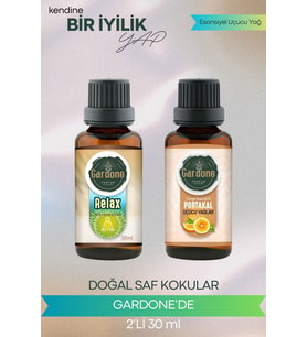 Relax + Portakal ( Oda Kokusu Aroma Terapi Buhurdanlık / Difüzör Yağı ) Set 2 Adet x 30 ML