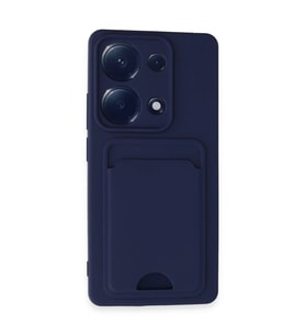Northcity Xiaomi Redmi Note 13 Pro 4G Kılıf Kelvin Kartvizitli Silikon - Lacivert