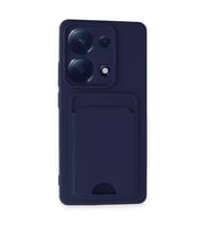 Northcity Xiaomi Redmi Note 13 Pro 4G Kılıf Kelvin Kartvizitli Silikon - Lacivert